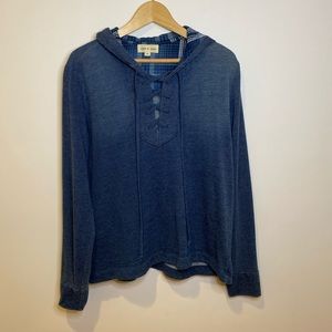 Cloth & stone lace neck hoodie size M